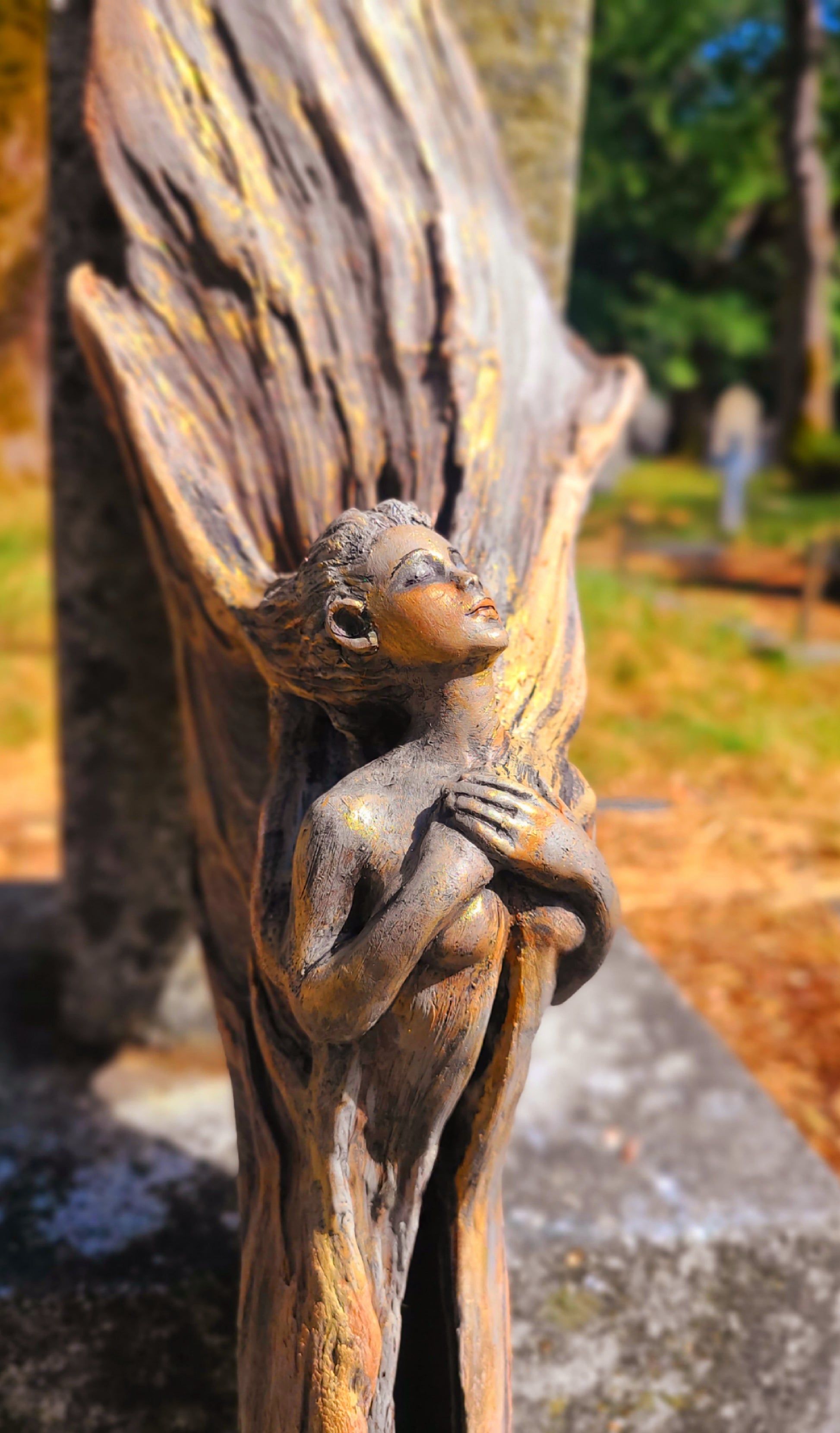 The Strength To Rise, Driftwood Angel by Debra Bernier, Shaping Spirit