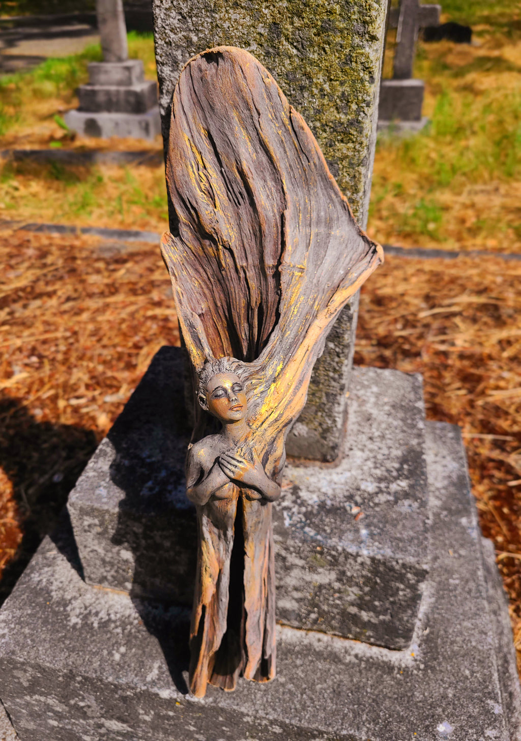 The Strength To Rise, Driftwood Angel by Debra Bernier, Shaping Spirit