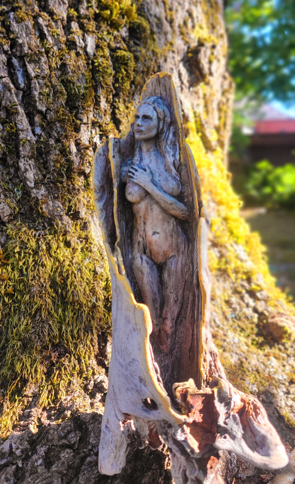 Spirit Woman in Wood, By Debra Bernier, Shaping Spirit Sculptures