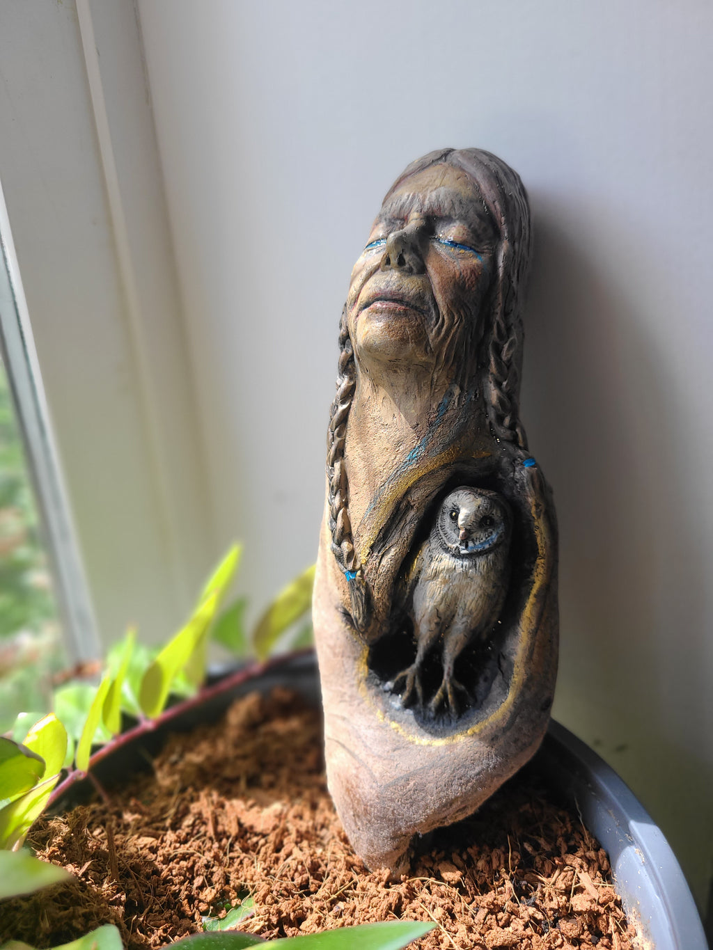 Owl Vision, Sculpture by Debra Bernier, Shaping Spirit