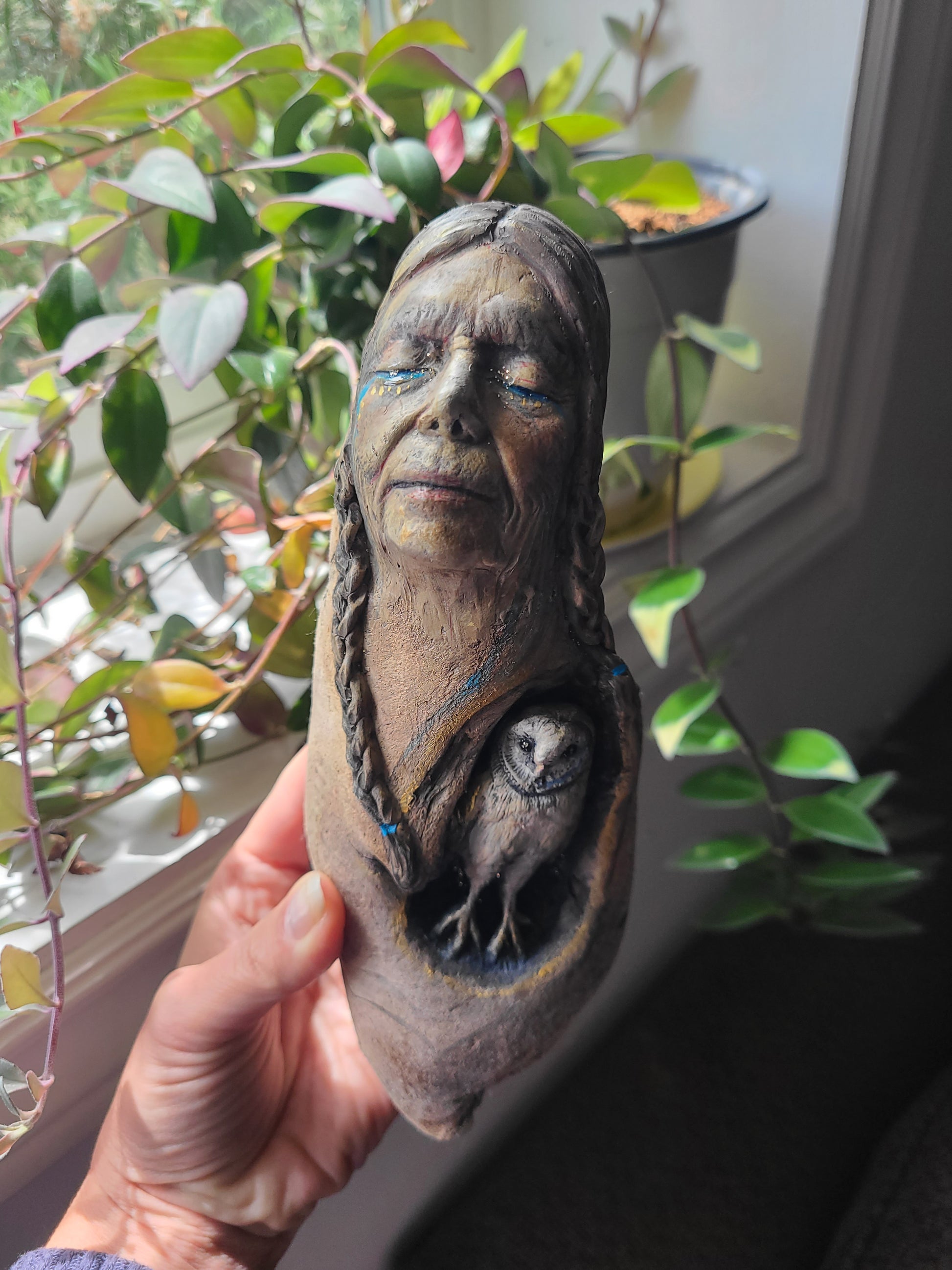 Owl Vision, Sculpture by Debra Bernier, Shaping Spirit