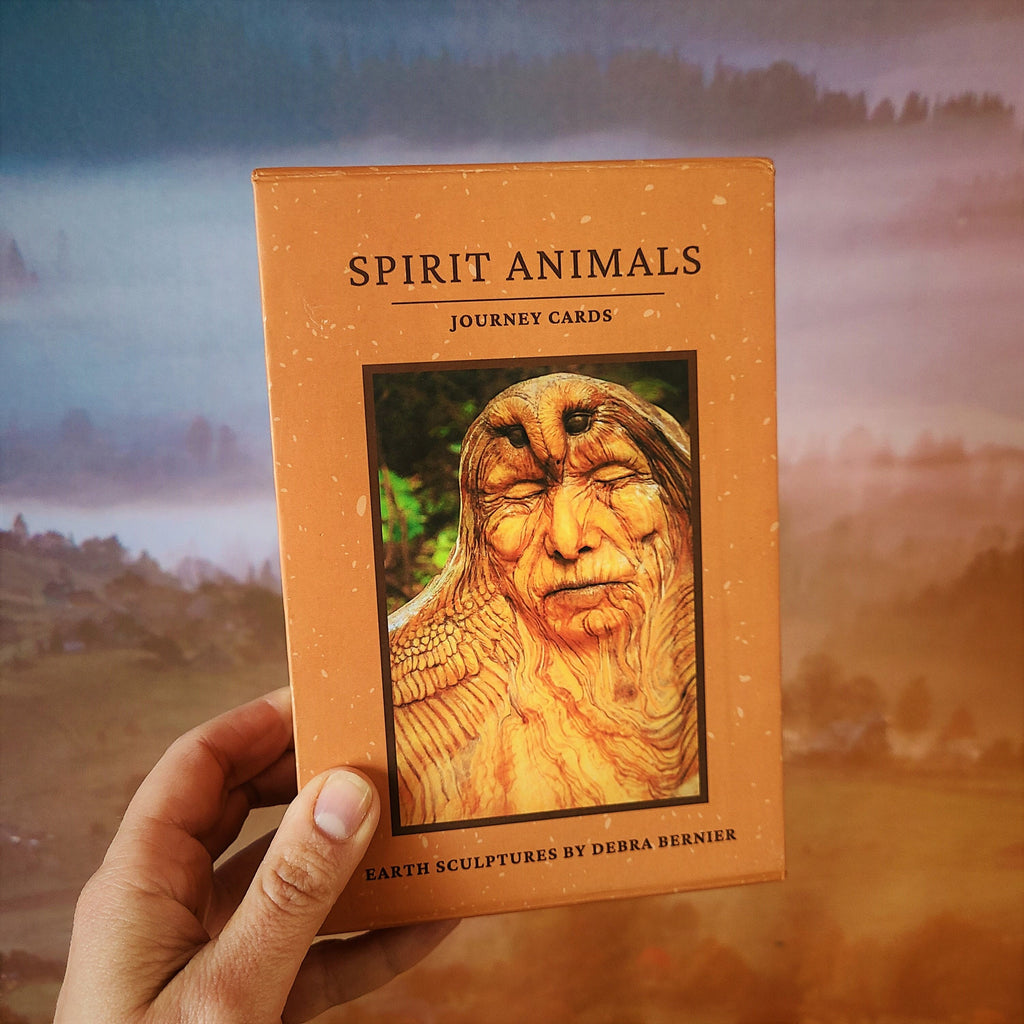 Spirit Animal Journey Deck oracle card deck with guidance questions spiritual self reflection tool by Debra Bernier